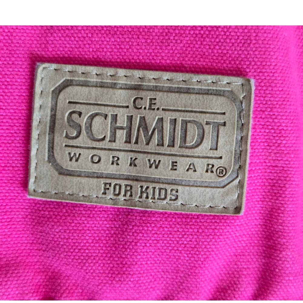 Schmidt Kids Hot Pink Insulated Bib Snow Overalls Youth Medium 10-12 Vintage - Picture 10 of 11